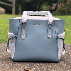 NWT Michael Kors Voyager Tote in Powder Blue